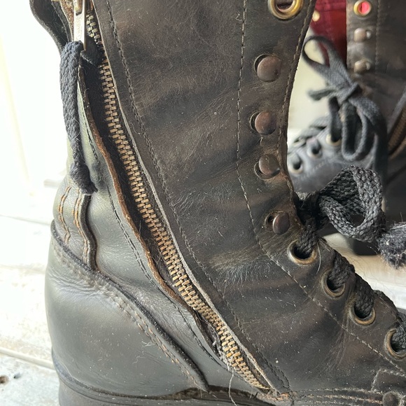 Mens Vibram GEORGIA Logger leather lace up Boots  NO SIZE Georgia Boot main image 14